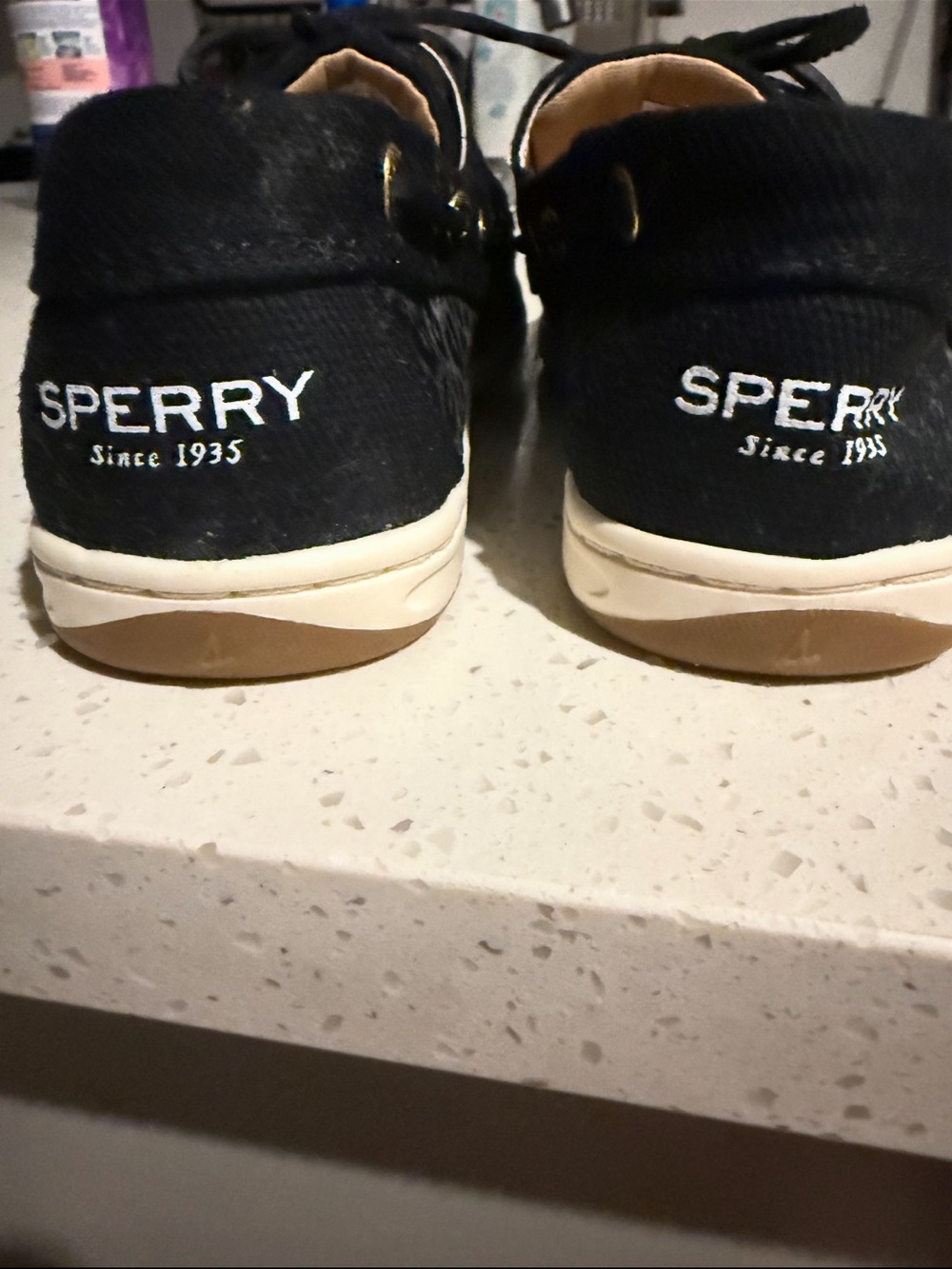 Sperry Kids Black Canvas Boat Sneakers